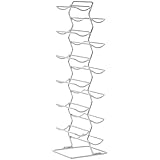 Amazon Basics Weinregal im modernen Stil für 12 Flaschen, 74 cm, Chrom