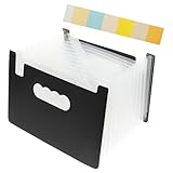 TOKIDNY Mini Fächermappe Praktischer Büro organizer aus Langlebigem PP Vielseitiger Gutschein Quittungs organizer Kompakte Mehrzweck akkordeonmappe für Dokumente und Belege