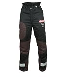 Oregon Yukon+ Typ A Klasse 1 (20 m/s) Schnittschutz-Bundhose Schwarz, PSA Schutzausrüstung, Größe L (EU 50-52)