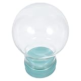 HOOWIFFY Durchsichtige Schneekugel 45mm aus Verdicktem Glas Befüllbar mit Deckel Geeignet für Heim Büro und Laden zur Festlichen Gestaltung