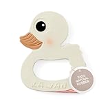 HEVEA Naturkautschuk Kawan Enten-Beißring Baby - 100% Biologisch & Sicher für Babys, Dänisches Design, Leicht zu Greifen - Frei von BPA, PVC, Kunststoff und Phthalaten