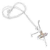 Holibanna Halskette Mit Funkelndem Strass Tanzmädchen Design Aus Elegante Nacken Schmuck Für Frauen Ideal Als Für Besondere Anlässe