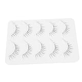 SHERCHPRY 5 Paare Natürliche gekräuselte falsche Wimpern farbige Wimpern große Wimpern zart dicht Wiederverwendbare Wimpern im natürlichen Look natürliche falsche wimpern chemische Faser