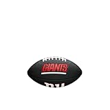 Wilson Unisex-Youth MINI NFL TEAM SOFT TOUCH FB BL NG American Football, Black