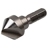 wolfcraft Kegelsenker, Sechskant-Schaft ∅ 16 mm I 2577000 I Für das Senken von Bohrlöchern für bündige Verschraubungen in Holz, NE-Metall und Kunststoff
