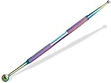 Akupressur-Stift Akupunktur-Stift Ø 5/10 mm Punktsucher Meridianstift Edelstahl Kugel Akupressurstift Akupunktur-Stab (Titan Mehrfarbig)