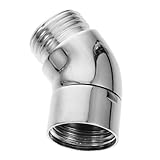 VILLCASE Dusch-winkelverschraubung Adapter Badewanne Duschanschluss Universal-duschkomponenten-wandbogen Duschverstellarm Duschmontageanschluss Armaturen Für Duschrohre Silver Kupfer