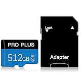 512GB Micro SD-Karte Speicherkarte mit einem SD-Karte-Adapter Klasse 10 Hochgeschwindigkeits-Speicherkarte für Smartphone, Kamera, PC, Nintendo Switch