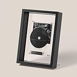 CD-Player zur Wandmontage mit Fernbedienung, Bluetooth 5.0 und 3,5 mm AUX-Ausgang, Musik-dekorativer Bilderrahmen für Zuhause, Flur, Büro, Wanddekoration