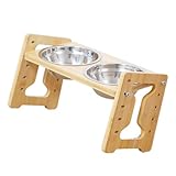 ECVGHD Höhenverstellbarer Futternapf für Haustiere, für Futter und Wasser, Futterstation