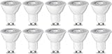 Amazon Basics LED-Leuchtmittel, GU10-Spots, 4.7 W (entspricht 50-W-Glühbirne), Warmweiß, nicht dimmbar, 10Stück (1er Pack)