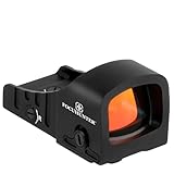 FOCUHUNTER 21 x 16 mm Reflexvisier, G-MOS Multi-Absehen Präzisions-Rotkreis-Punktvisier, 10 modi, IPX7 wasserdicht, 1500 G's stoßfest, Zielfernrohr, Keine Adapterplatte erforderlich, mit Motion Awake