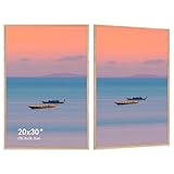 HOHIYO 76,2 cm x 50,8cm Eiche hölzerne Posterrahmen große hölzerne Bilderrahmen 30x20 Zoll 20x30 Zoll Eiche Bilderrahmen mit sicheren Acrylglas-Front & Wandmontage für Home/Wand-Dekor