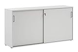 Möbelpartner Denver Schiebetürenschrank Denver, 701490, Lichtgrau, ca. 160,2 x 41 x 84 cm