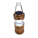 DECORNIJIA Solar Camping Lampe Tragbar Wiederaufladbar Solarlaterne für Zeltbeleuchtung Outdoor Camping Leicht und Langlebig mit Zufälliger Farbe Zufällige Farbe