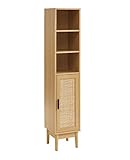 BAÏTA Amana-Säule, Rattangeflecht, Eichenoptik, Länge 30 cm, Eicheneffekt
