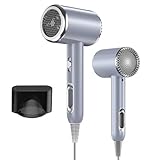 Anluomania Haartrockner Ionen 2000W, Haarföhn Föhn, Negativ Ionen Fön, Hair Dryer mit Schnelle Aufheizung & Konstante Temperatur, Geräuscharm, 3 Temperatureinstellungen, Konzentrator-Düse