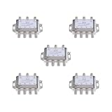 Tityvirnix 5 Set Satellitenschalter Max 4 Ausgänge Multi Video Path Multi Switch MS34 Silber