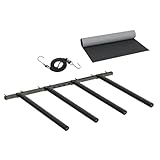 MotiveTech Surfbretthalterung Als Ständer Und Wandregal für Surfbretter Strapazierfähiges Lagersystem Aus Karbonstahl mit Schutzpolsterung für Die Raumnutzung I, 1 StÜck