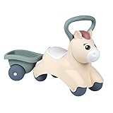 Smoby Toys - Little Smoby Baby-Rutscher Pony - Rutschfahrzeug ab 1 Jahr - Baby-Lauflernhilfe mit kleinem Anhänger