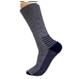 HOT FEET Herrensocken, Baumwollsocken für Herren, gepolsterte Stiefelsocken für Männer, Arbeitssocken für Herren, 10er-Pack, Schuhgröße 39-47, Blau, Einheitsgröße
