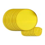 Stxdynjy 10 Stück Faltfächer, tragbar, für Heimwerker, OutdoorAktivitäten, Reisen, Dekoration, Gelb