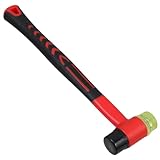 SAFIGLE Doppelseitiger Gummihammer 25mm mit Weichem Kopf Stoßfest für Bodenbeläge und Fliesenverlegung Robustes Handwerkzeug für Renovierung und Heimdekoration