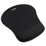 TECKNET Mauspad mit Gelkissen, Memory Foam Mousepad Ergonomisches Wasserdicht Komfort Mausmatte mit Handgelenkpolster Handauflage, für Büro/Home Alle Maus Offfice Heim Computer Laptop