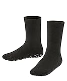FALKE Unisex Kinder Stoppersocken Catspads K Hp Baumwolle Wolle rutschhemmende Noppen 1 Paar, Schwarz Black 3000, 35/38 EU
