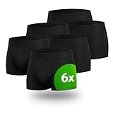 Kemes Boxershorts Herren Baumwolle 95% Elastan 5% Unterhosen 6X Stück Männer Unterwäsche Atmungsatkiv | Größe XL