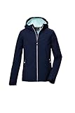 killtec Mädchen Softshelljacke/Outdoorjacke mit Kapuze KOW 349 GRLS SFTSHLL JCKT, dunkelnavy, 164, 42142-000