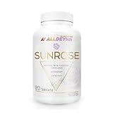ALLDEYNN Sunrose Tanning Nahrungsergänzungsmittel mit natürlichem Beta-Carotin Mikroalgen für besseren Hautzustand Gleichmäßige Pigmentierung UV-Schutz Antioxidative Eigenschaften 120 Tabletten