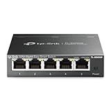 TP-Link TL-SG605E 5-Ports Gigabit Easy Smart Managed Netzwerk Switch (Plug-and-Play, Metallgehäuse, QoS, IGMP-Snooping, VLAN, zentrales Management, energieeffizient)