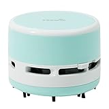 Tihoo tenwin Tragbarer Mini-Staubsauger für den Schreibtisch, kabellos, batteriebetrieben, für Tastatur, Laptop, Tischreinigung für Zuhause, Büro, Auto, Grün