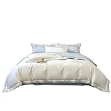 Bettbezug aus 100-fädigem, langstapeligem Baumwollgarn mit Stickerei, vierteiliger Satin-Bettbezug, Frühlings- und Sommerbettwäsche