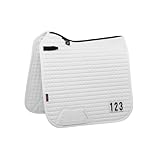 LeMieux ProSport Cotton Dressage Competition Square Dressurschabracke, weiß, L