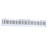 OFFIGAM 1Stück Piano Tastatur Aufkleber für Tasten Klavier Übungsdiagramm für Anfänger Langlebig und Gedruckt Verbesserung der Lerneffizienz für Lehrer