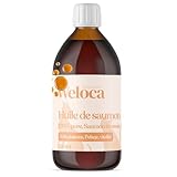 Lachsöl für Hunde und Katzen, französische Marke, schottischer Premium-Lachs, reich an Omega 3, 6, 9, 100 % natürlich, kaltgepresst und pur, Nahrungsergänzungsmittel für Hunde, 500 ml