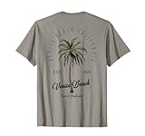 Venice Beach, Kalifornien, Motiv: Tropical Tree Island Beach, Rückseite T-Shirt