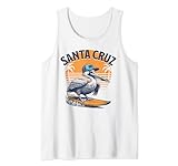 70er 80er CA Retro Surfing Pelikan Santa Cruz Tank Top
