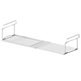 UMavlesFrd Unterregal Hängekorb aus Metall mit Verstellbarer 38-70cm, Organizer in Küchenschränken Vorratskammer, Schuhschränken und Kleiderschränken (Weiß)
