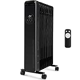 Ölheizkörper, 9 Heizkörper, hohe thermische Trägheit, drei Heizleistungen: 800-1200 W - 2000 W, Touchscreen, verstellbare Temperatur: + 7 bis +35 °C, Fernbedienung.