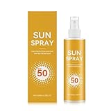 Sonnencreme LSF 50, Sonnenlotion-Spray 50 LSF, Sonnencreme für Gesicht und Körper, Naturkosmetik, Wasserfest und Nicht Fettend, Für Alle Hauttypen