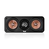 Teufel Ultima Center Lautsprecher aus FSC-zertifiziertes Holz, modernes, Zeitloses Design, Heimkino (Schwarz)