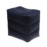 HOMSFOU Aufblasbares Reise-fußstützkissen Aus Hautfreundlichem PVC Dreifach Höhenverstellbar Komfortable Beinstütze Für Flugzeug Und Zug Zur Entlastung Von Muskelverspannungen Durchblutung