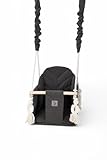 GB Babyschaukel Set für Zuhause und Garten | Holzschaukel | Kleinkindschaukel | Schaukel | Kinderschaukel | Kleinkindschaukel mit Schalensitz | Swing ab 6M+ | Indoor & Outdoor | Graphit