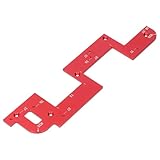 OUMEFAR -Kabinettsschlitzvorlage, Aluminiumlegierung U -Form -Rillen -Lokalisierungsvorlage für Keine Griffschränke Schränke 26 und 37 Lochabstandstiefe