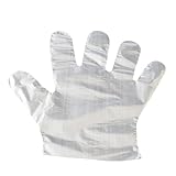 HOMSFOU 20 Packungen Küchenhandschuhe einmalhandschuhe disposable gloves Industriehandschuhe hygiene handschuhe kitchen gloves küche handschuhe Handzubehör Handschutzhülle Weiß