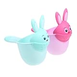 SAFIGLE 2 Stück Shampoo-becher Für Espresso Mundwasser Flasche Spender Rülpsen Badetassen Zum Spülen Gel Babys Schwimmbad Toilettenartikel Badewasser Tasse Pp