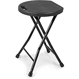 Cachpib Klapphocker Tragbarer Klappbarer Faltbarer Hocker Mit Tragegriff 270 Kg Tragkraft Leichter & Langlebiger Hocker Mit rutschfeste Füße Für Küche, Garten Und Außenbereich